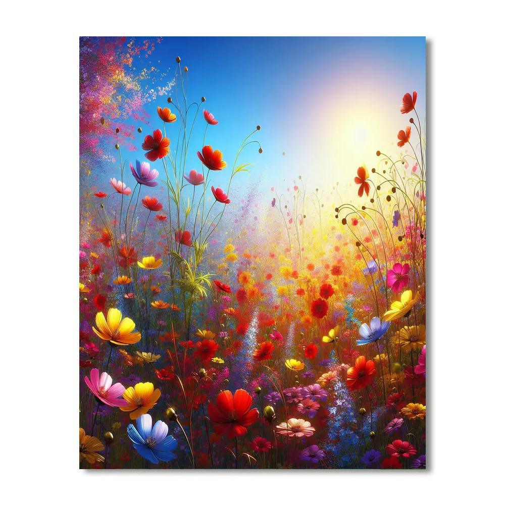 Spring Meadow Celebration Paint By Color