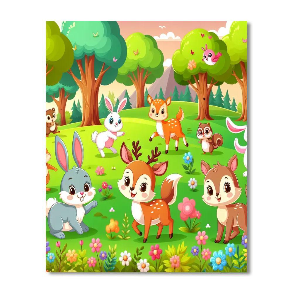 Curious Critters In Nature DIY Paint By Numbers