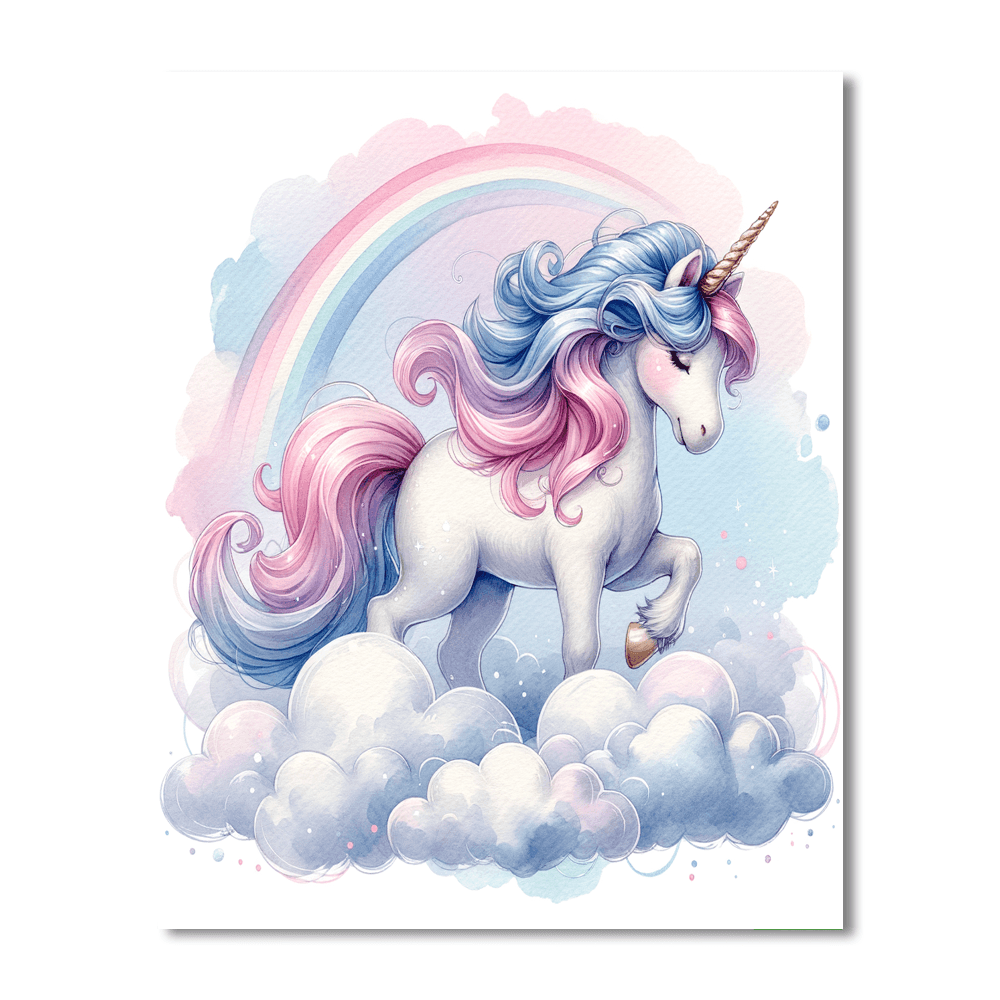 Bubbly Bubblegum Unicorn - DIY Painting By Numbers Kit