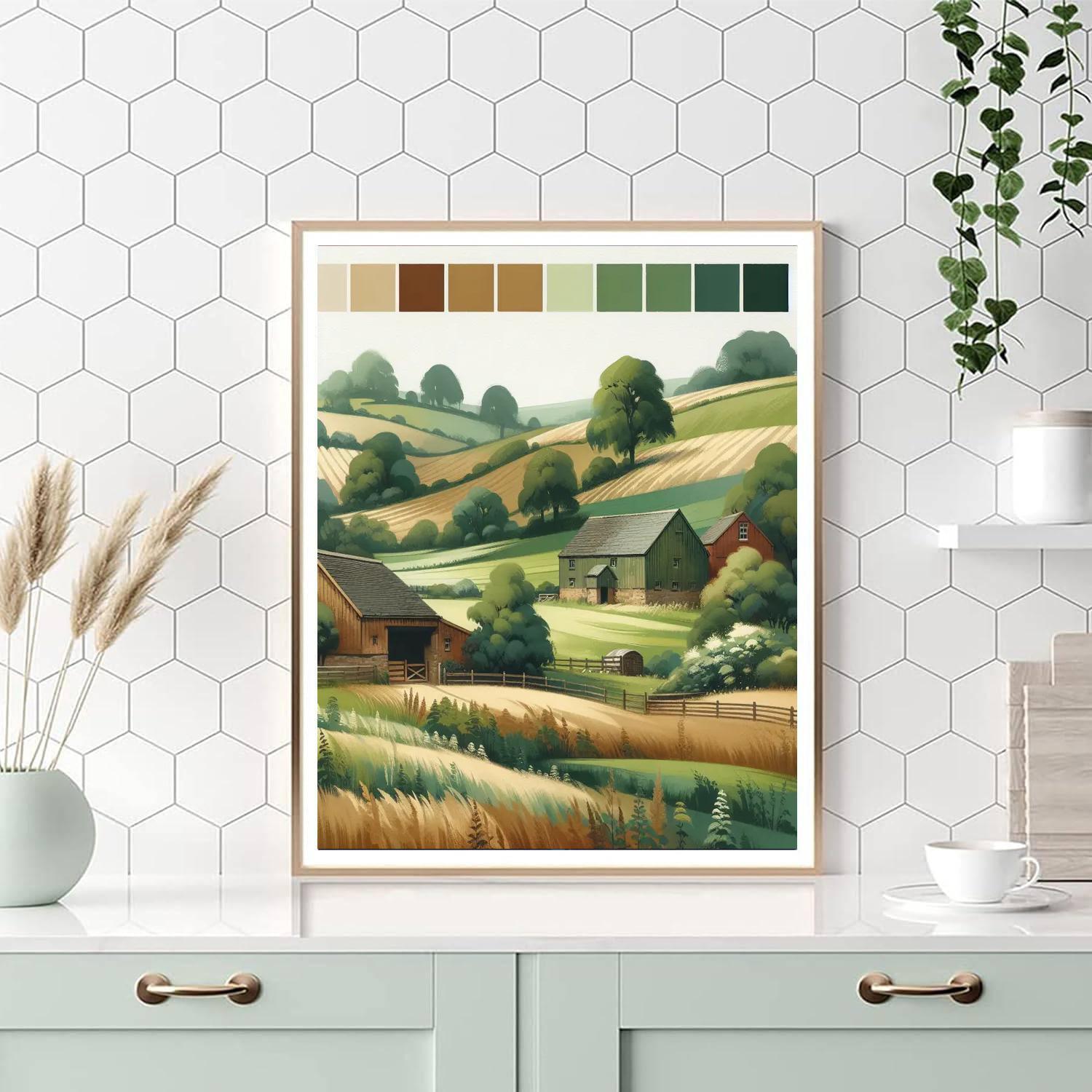 Rustic Countryside Haven Paint By Numbers