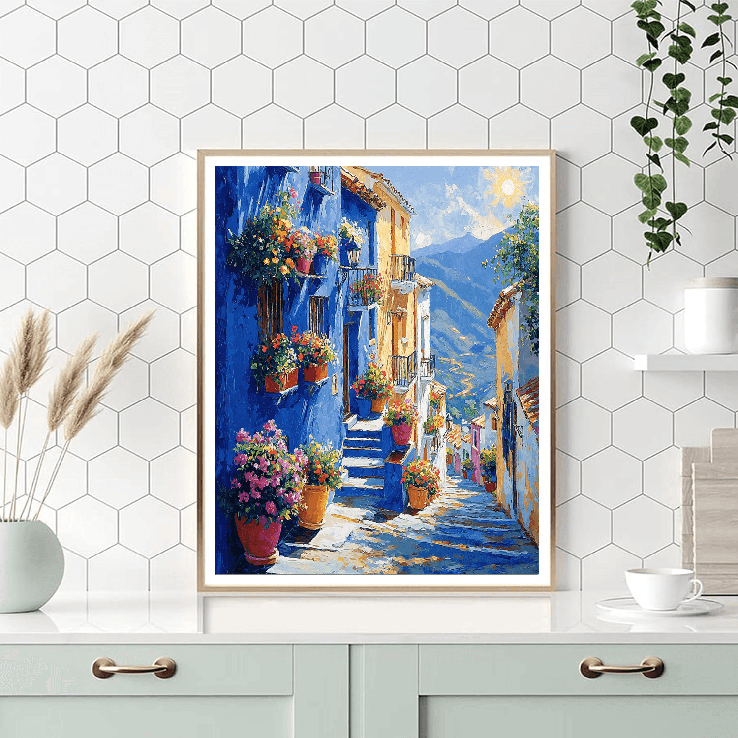 The Blue City Painting By Numbers Kit