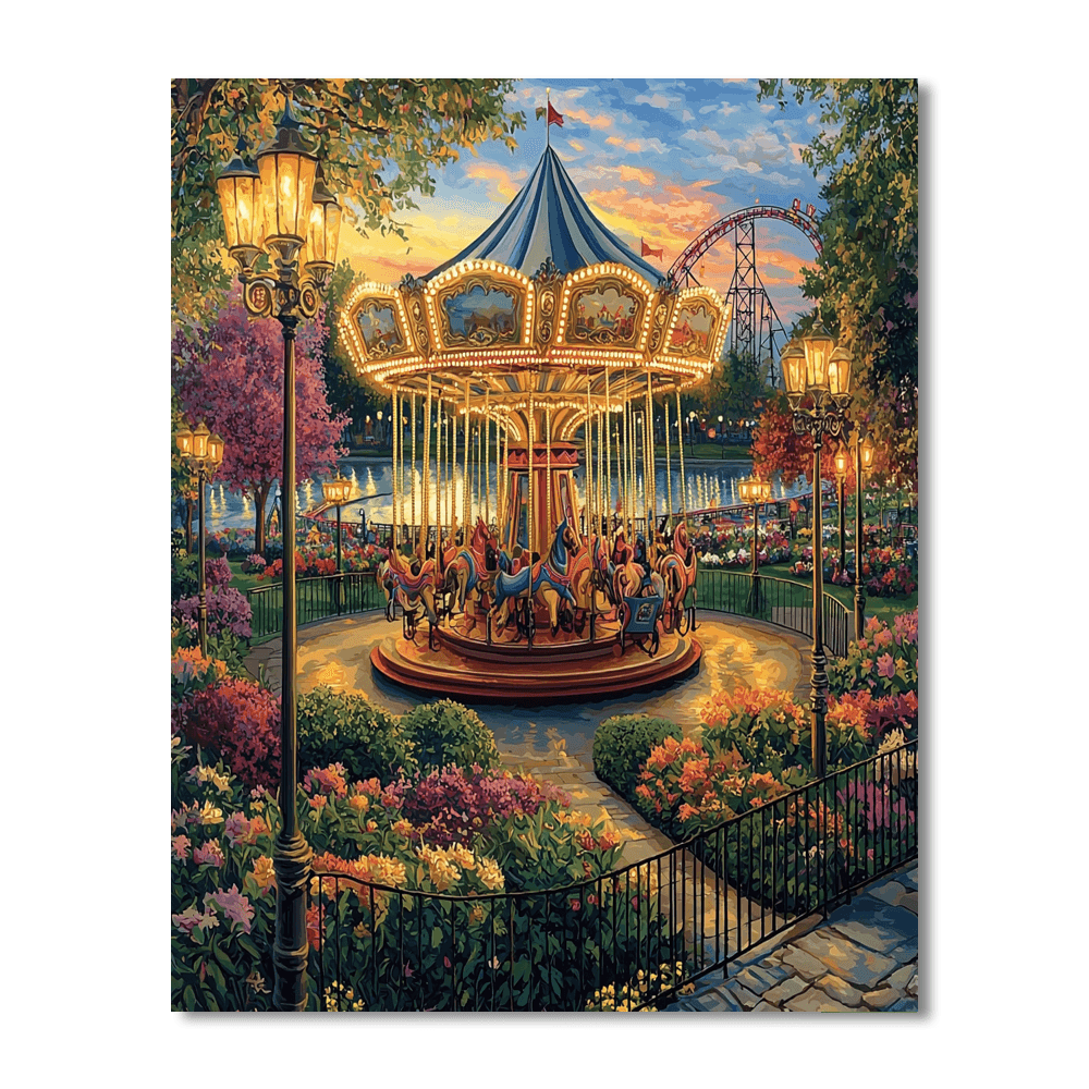 Tivoli Gardens - Copenhagen Paint By Numbers Art