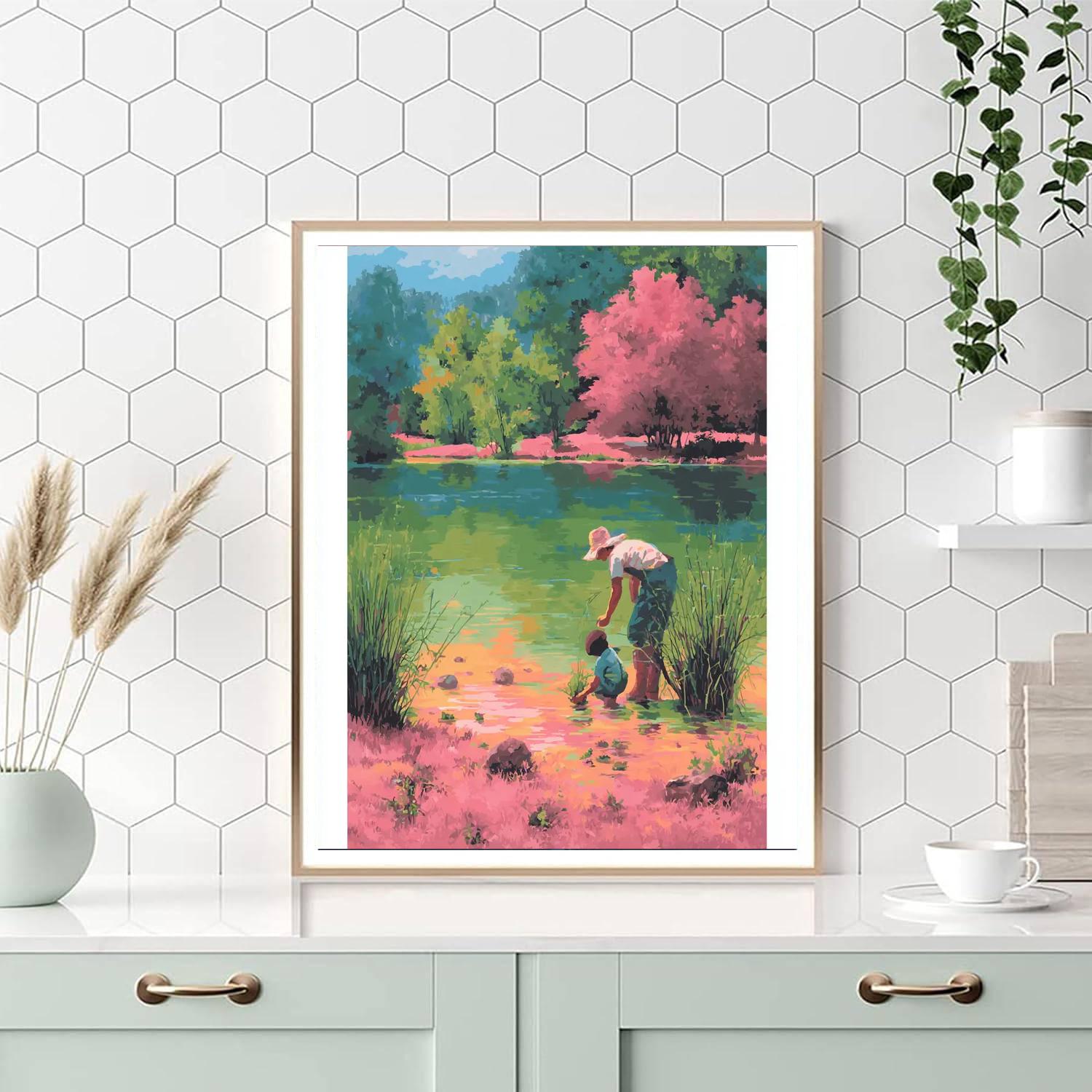 Caring For The Little Things Number Painting