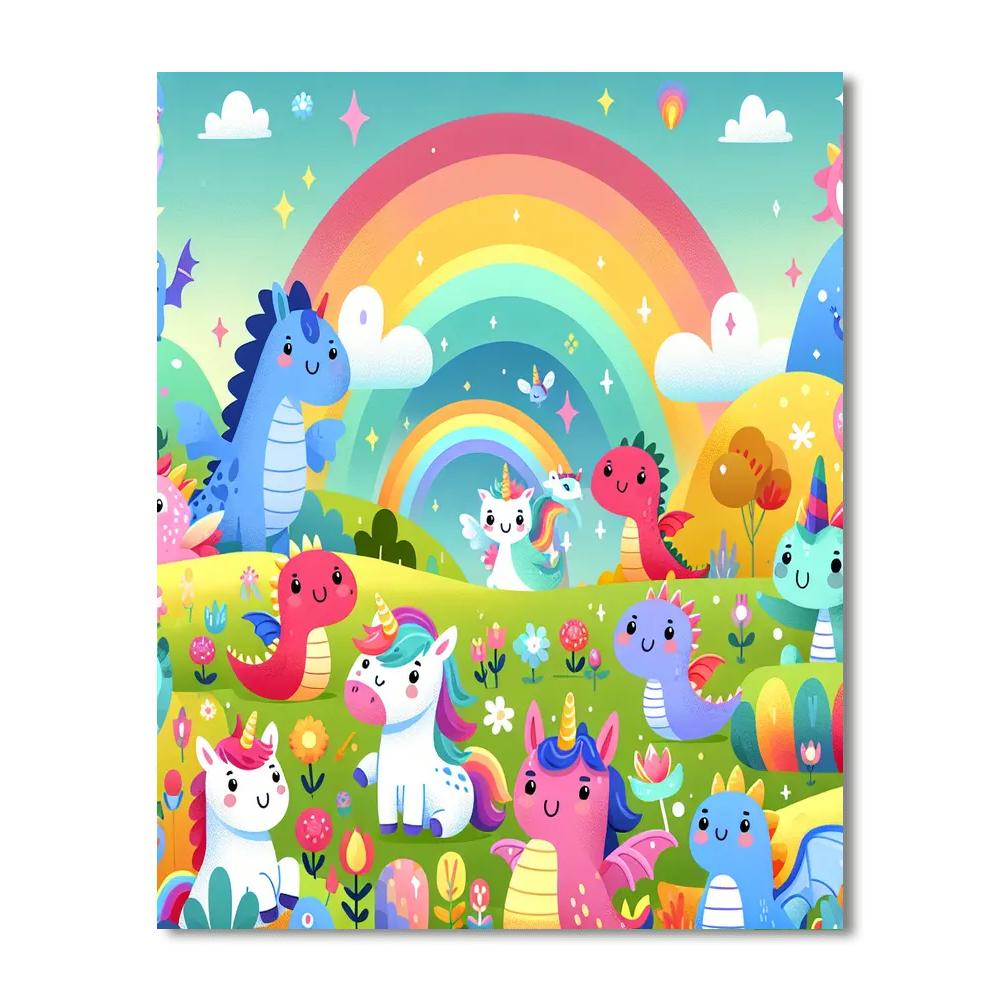 Fantasy Creatures And Adventures Painting Number Kit