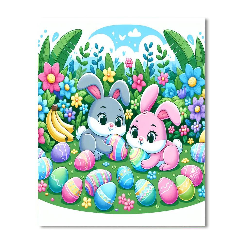 Easter Egg Wonderland Painting By Numbers Kit