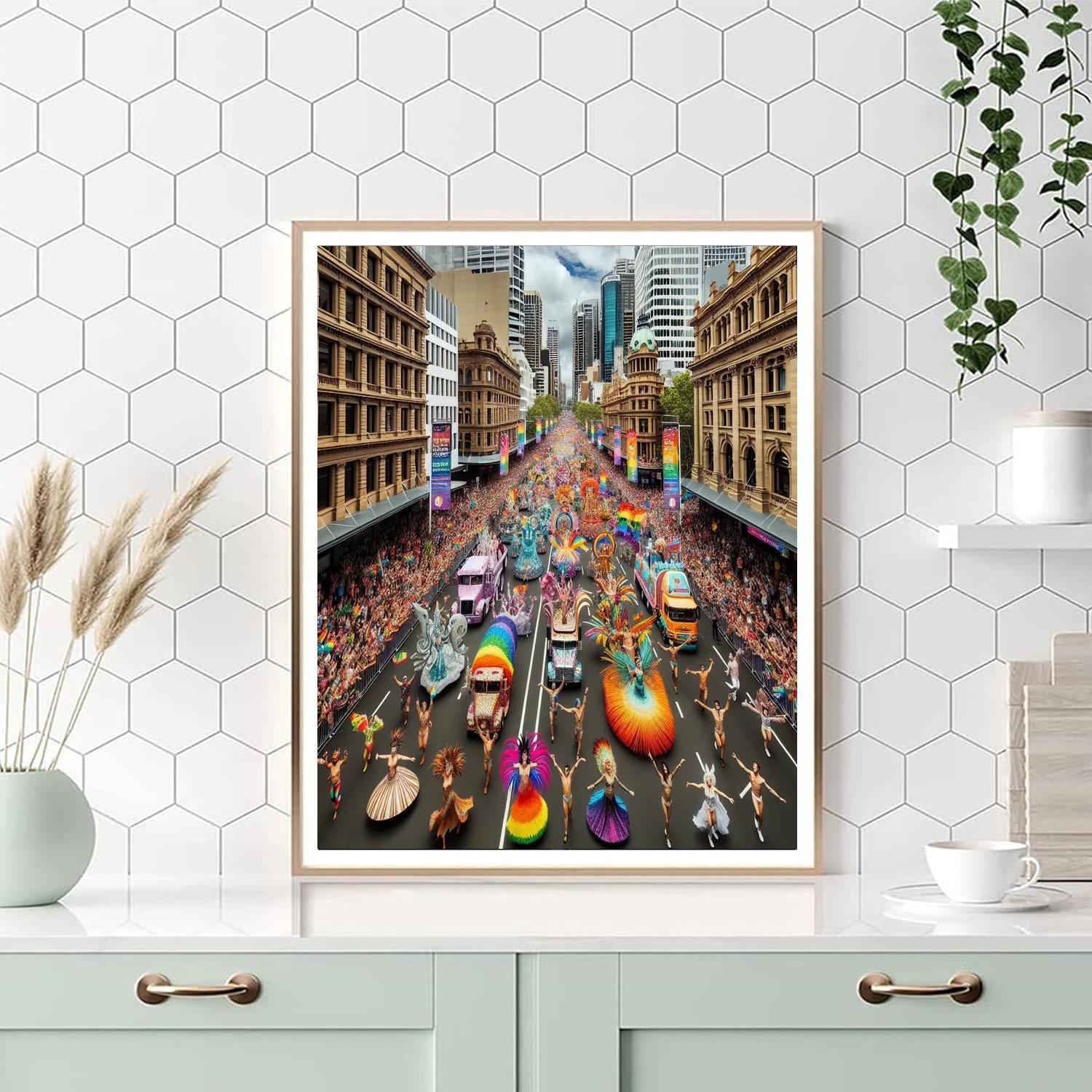 Mardi Gras - Sydney DIY Paint By Numbers