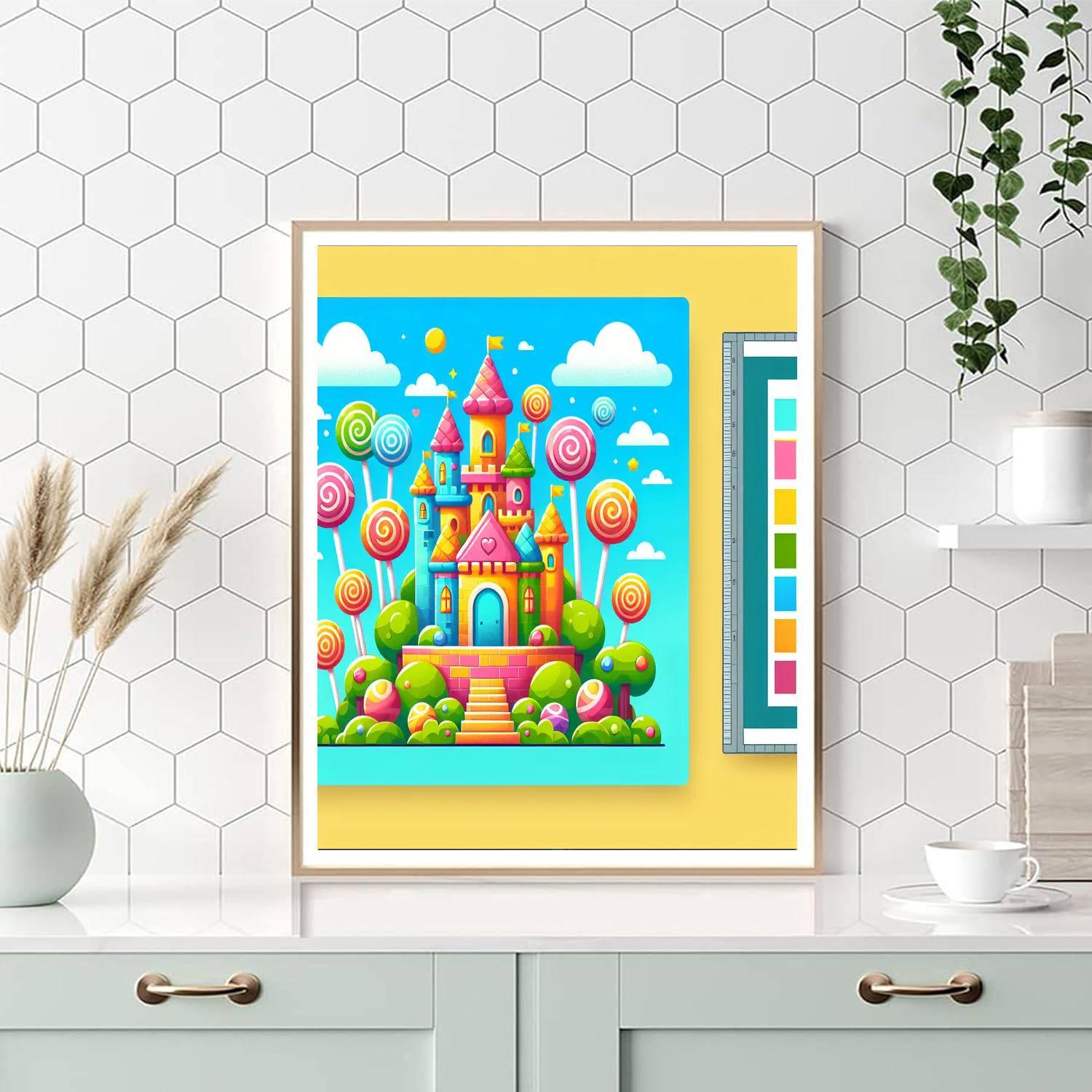 Joyful Candy Castle Paint By Number