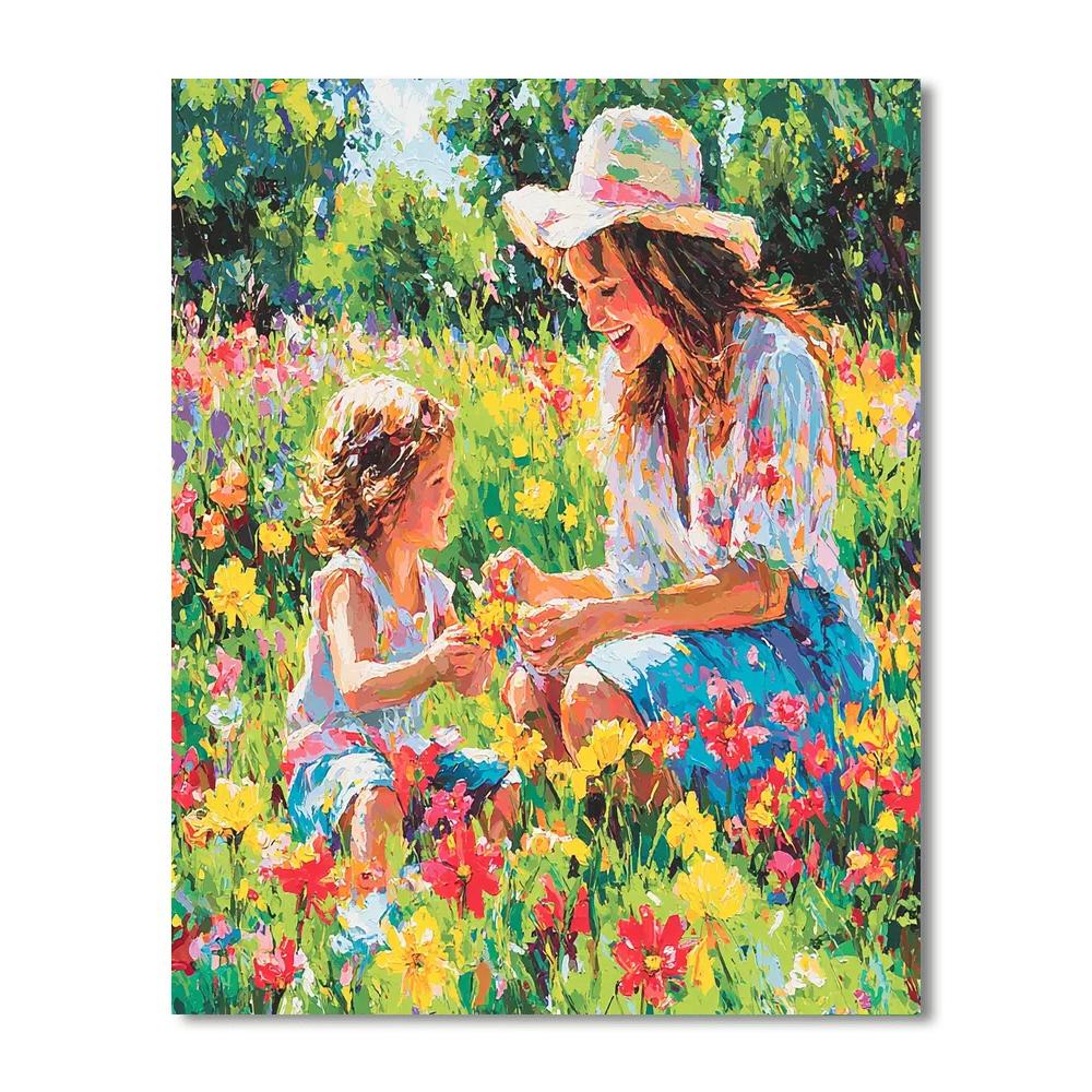 Family Garden Party Paint By Numbers