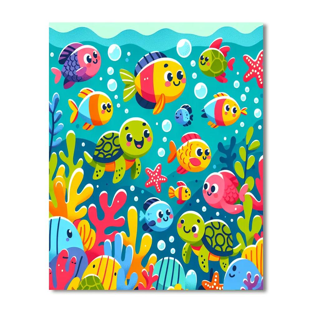 Epic Ocean Adventure Paint By Numbers Art