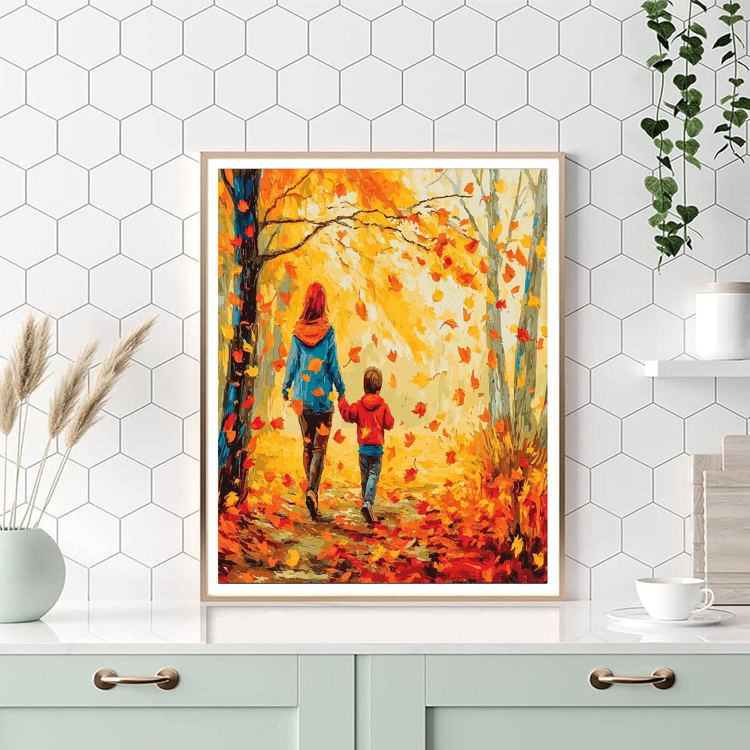 Embrace Of The Seasons Number Painting