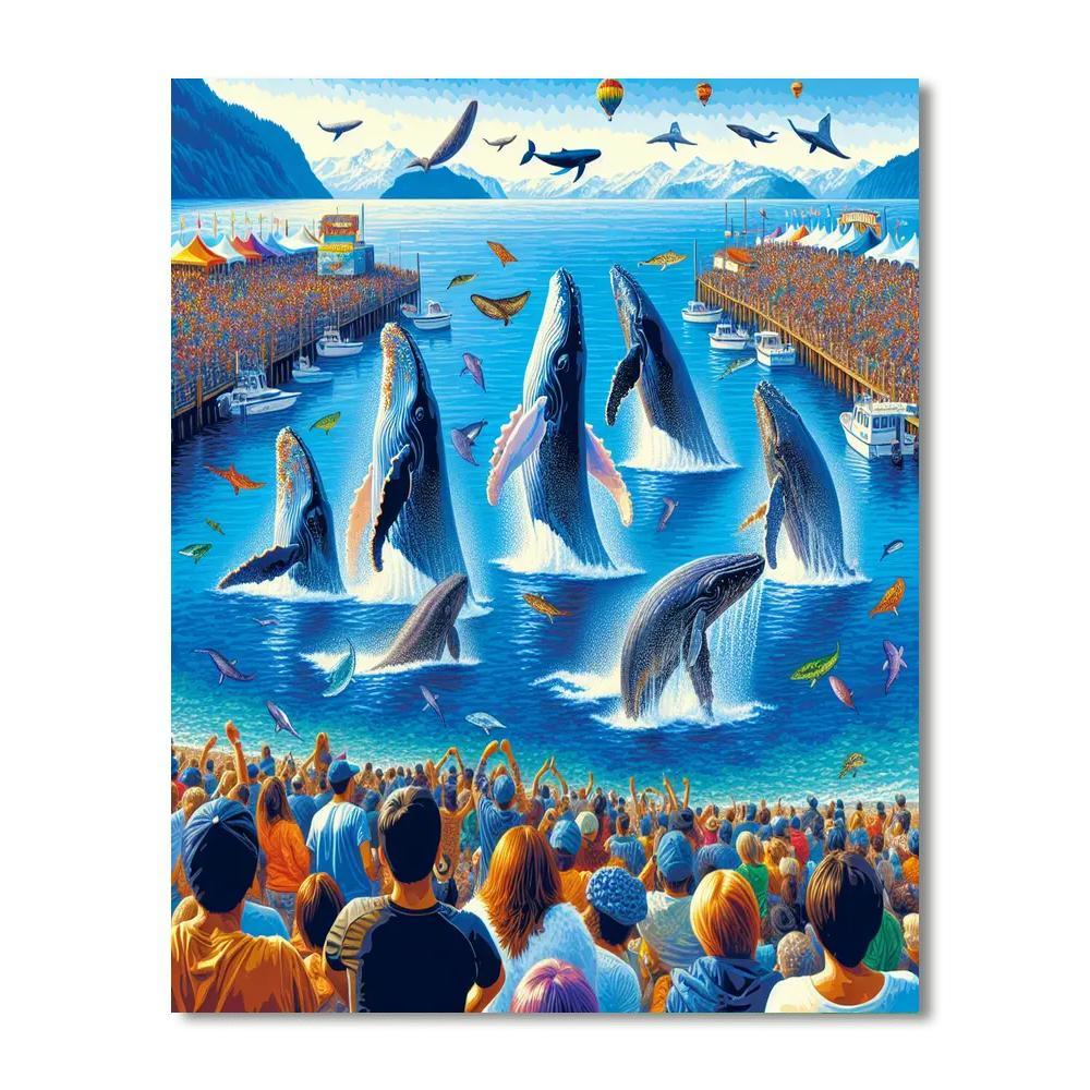 Whale Festival - South Africa Paint By Color