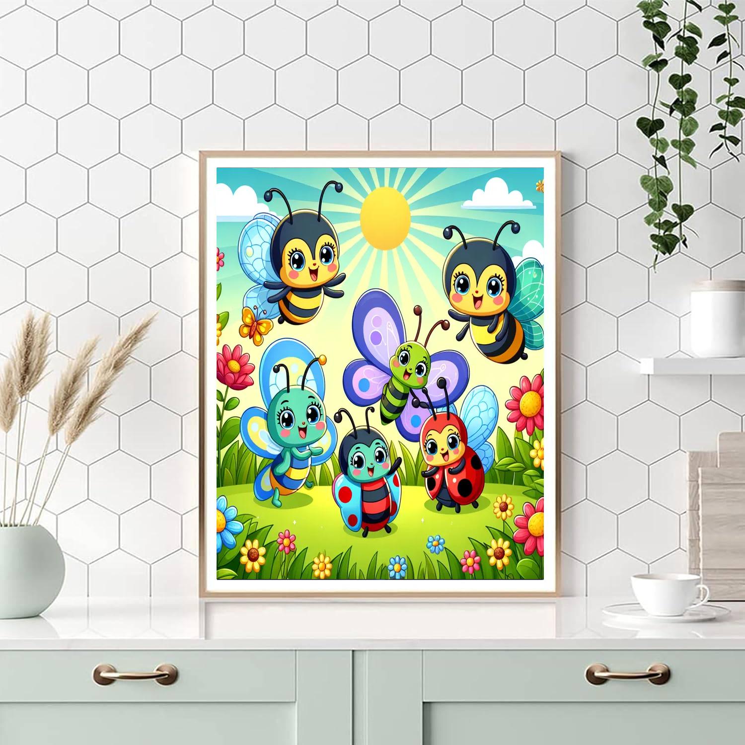 Insect Kingdom Number Painting