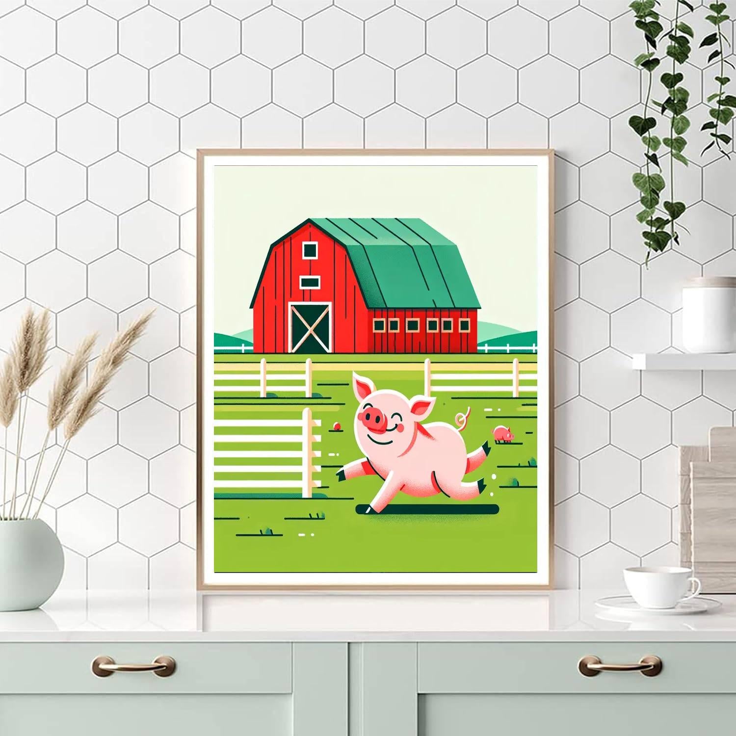 Magical Farmyard Experience Paint By Numbers Art