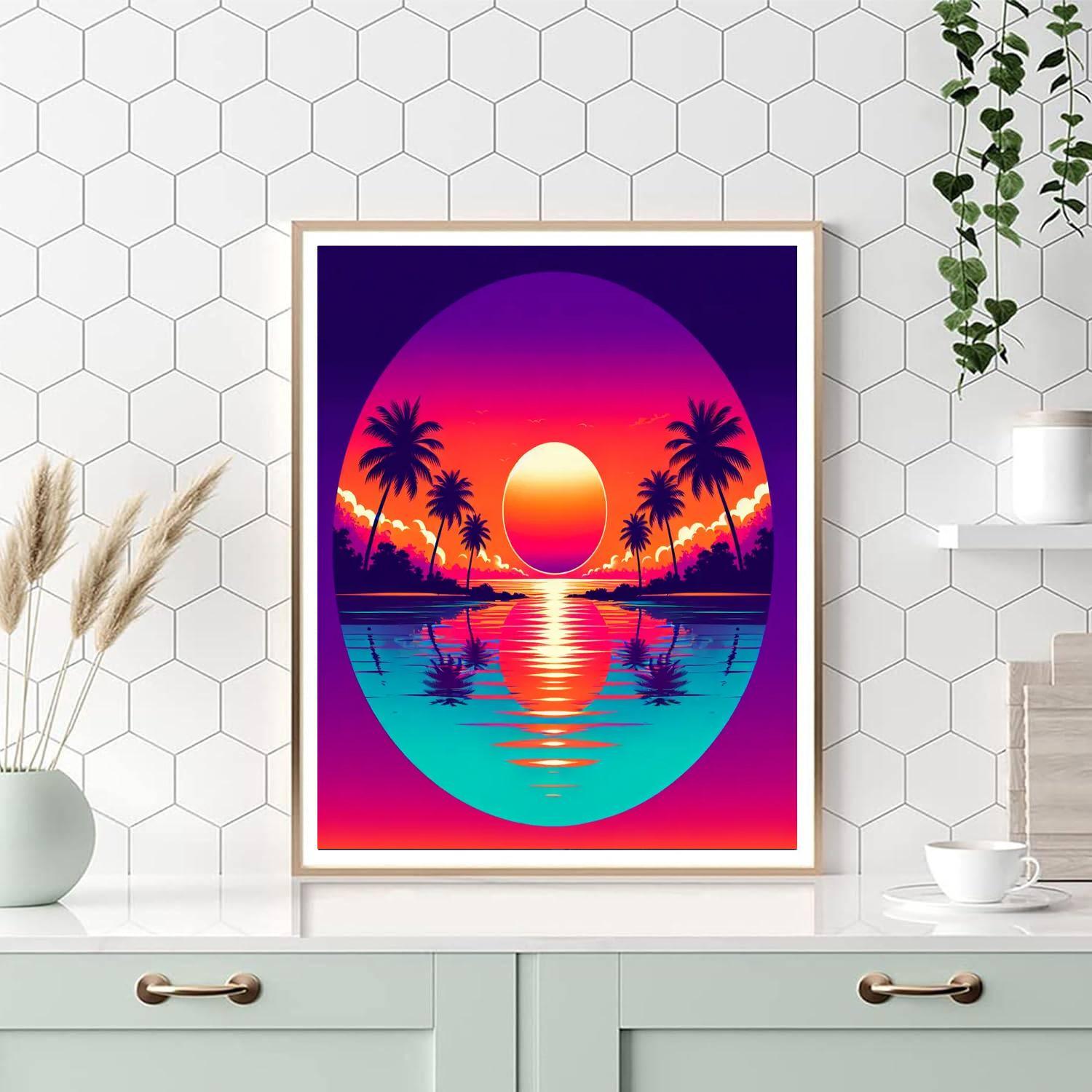 Tropical Sunset Harmony Paint By Numbers