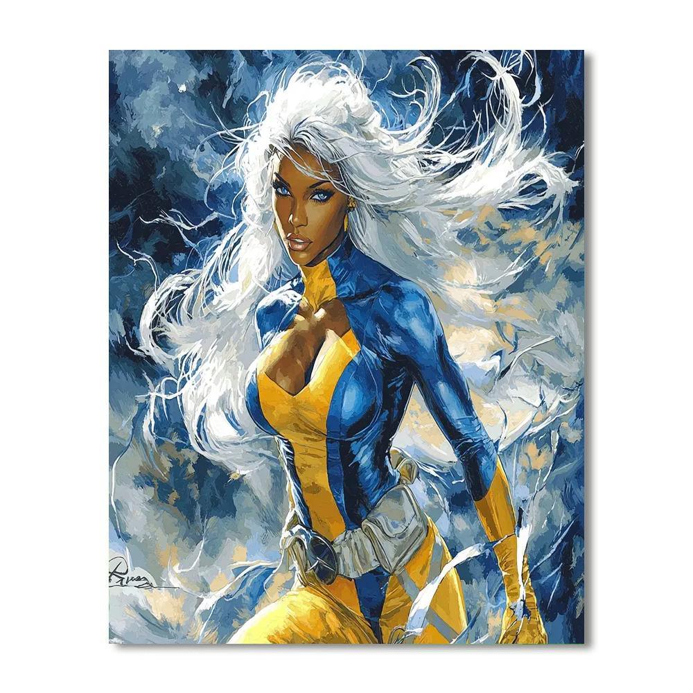 Halle Berry: The Unbreakable Spirit Of Storm Numbered Painting Kits