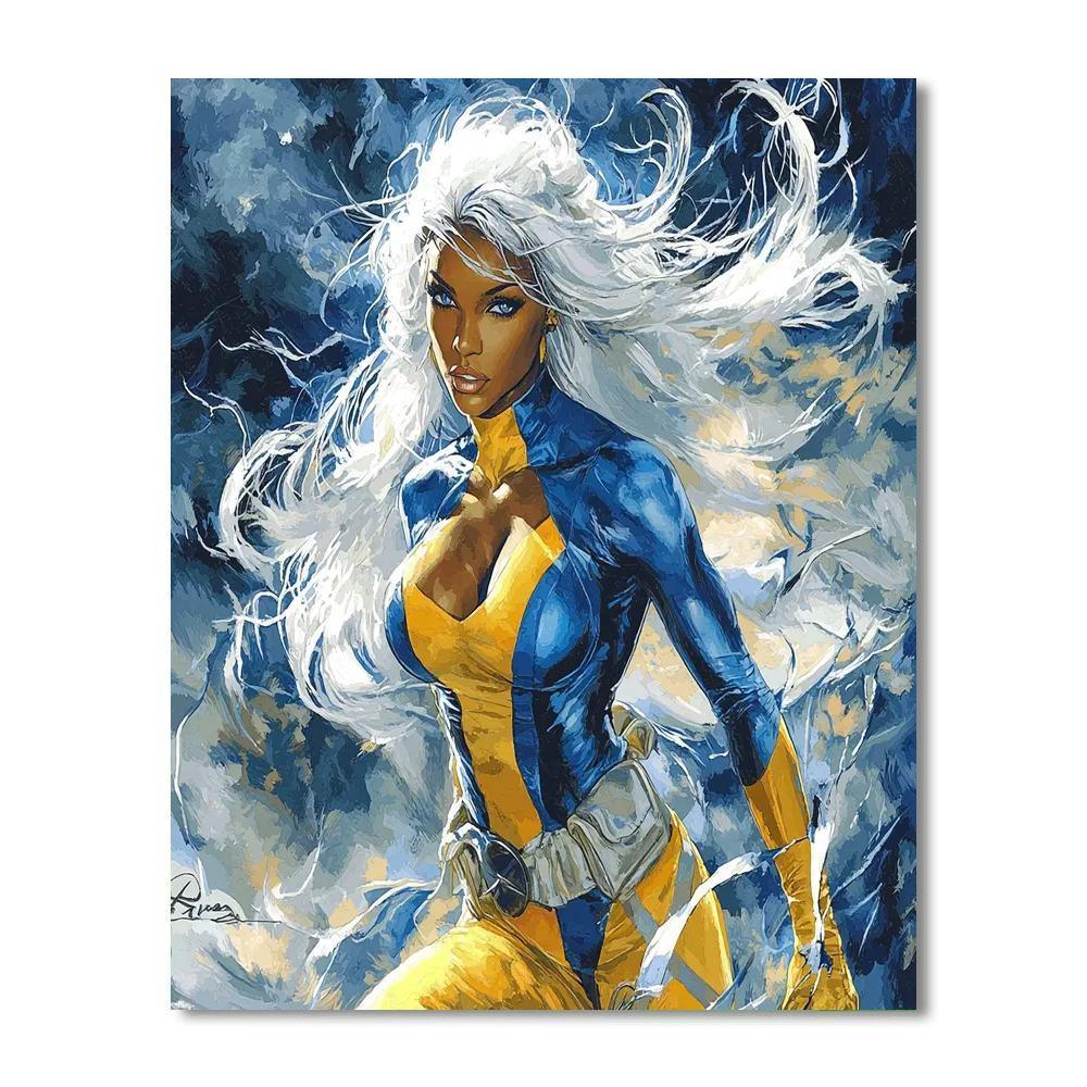 Halle Berry: The Unbreakable Spirit Of Storm Numbered Painting Kits