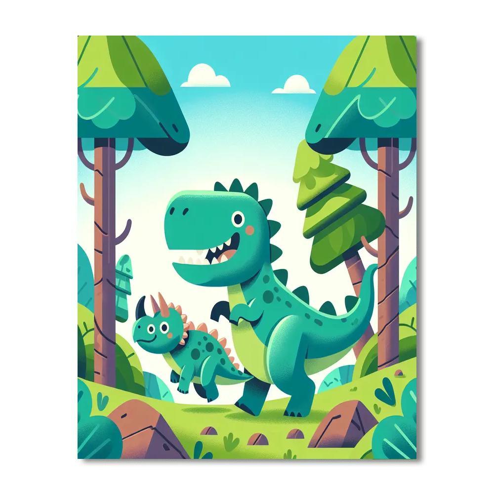 Dino Discovery Day Numbered Painting Kits