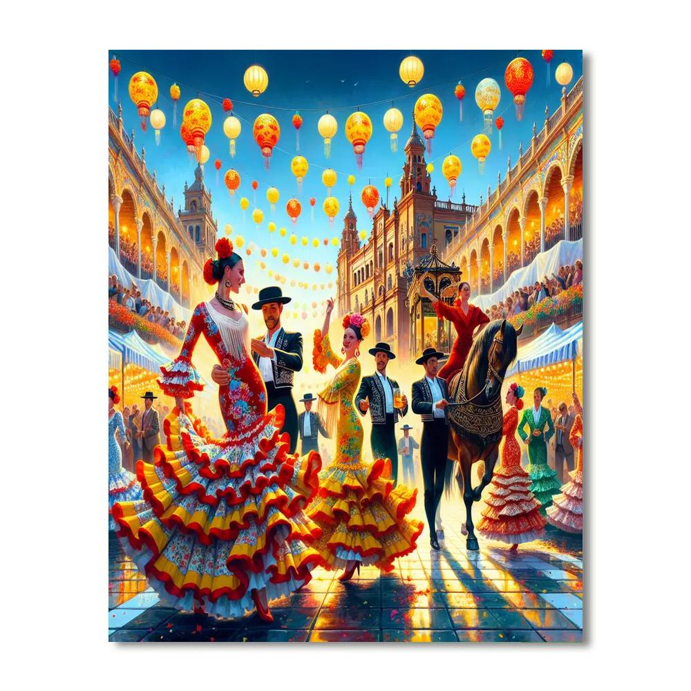 Féria De Abril - Seville Paint By Color