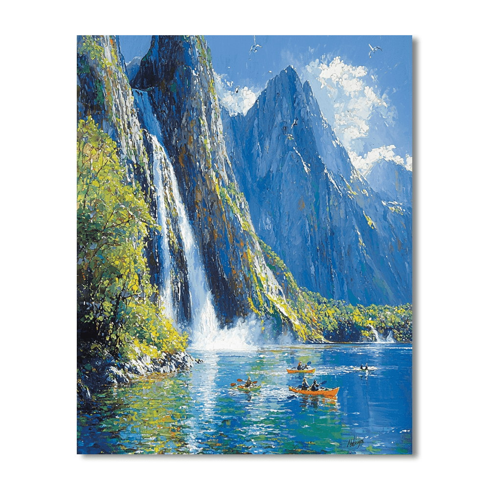 Fiordland National Park DIY Paint By Numbers
