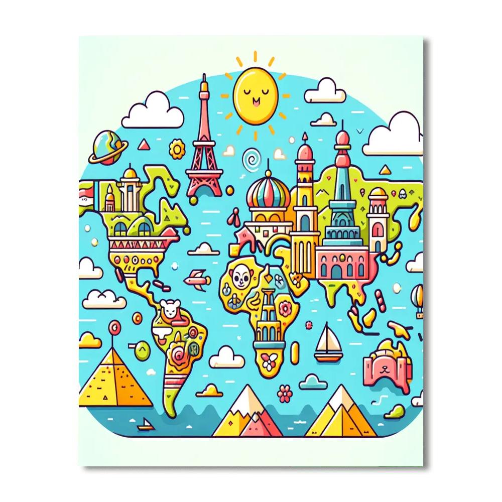 Explore The World Paint By Color