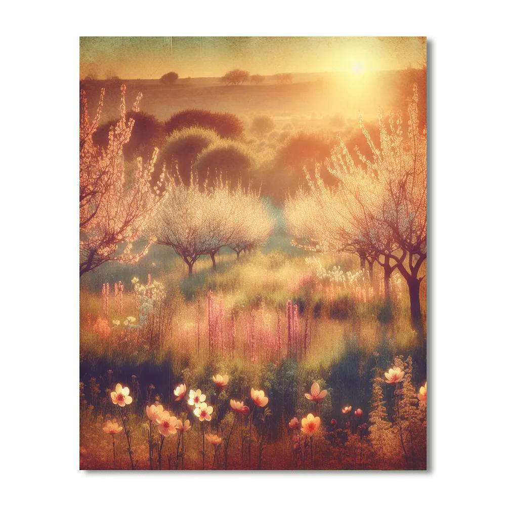 Vintage Orchard Charm DIY Paint By Numbers