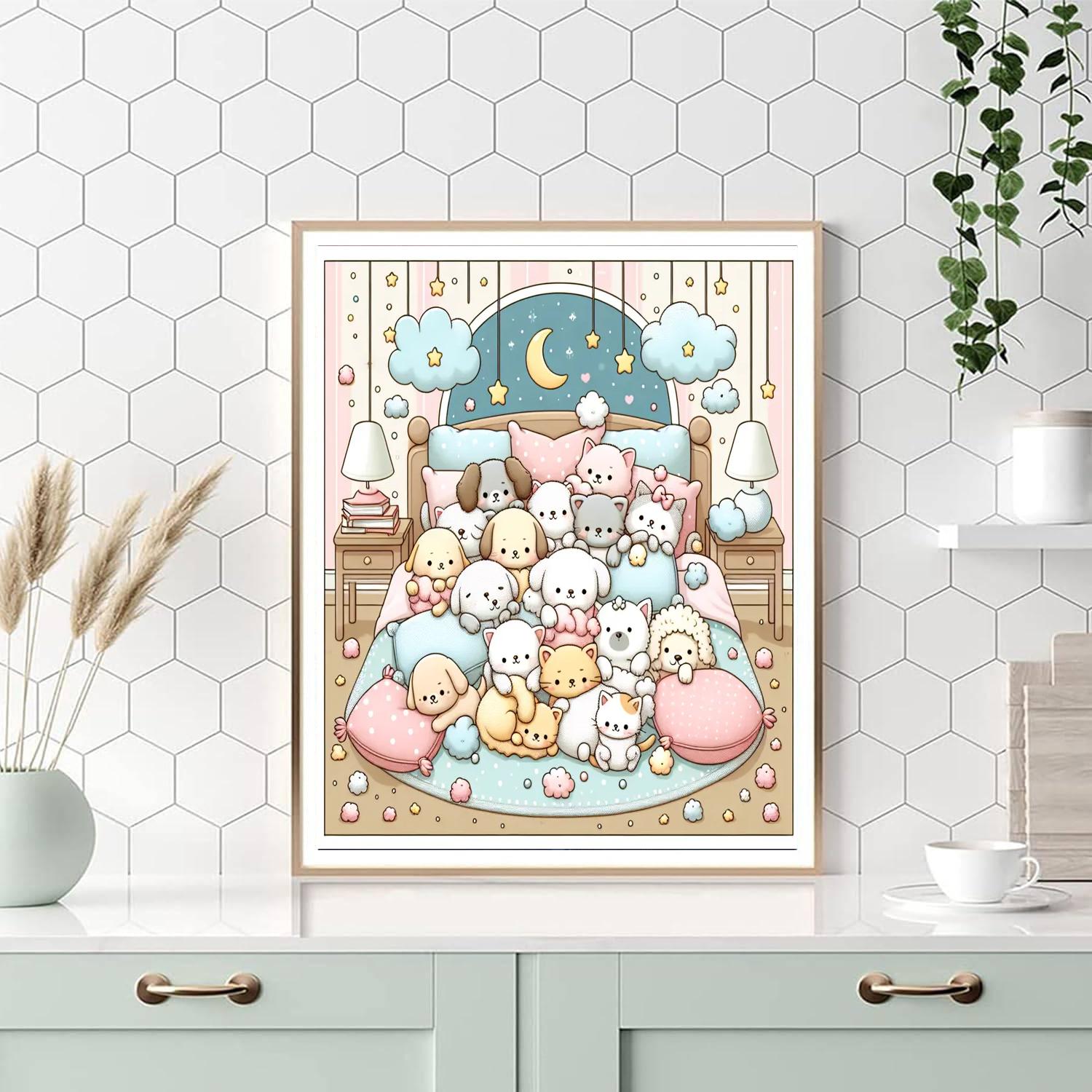 Dreamy Animal Friends Numbered Painting Kits