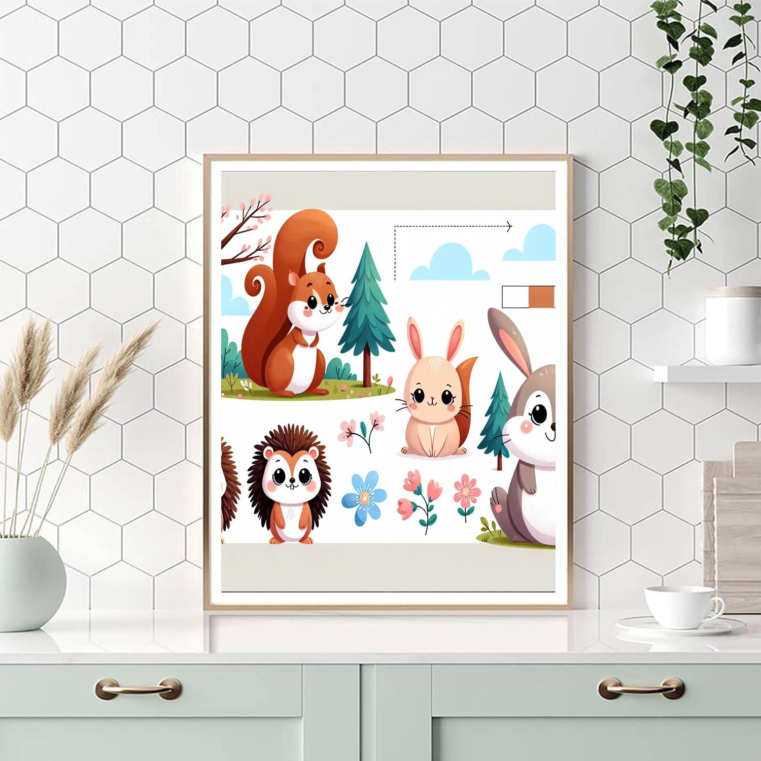 Curious Critter Adventure Numbered Painting Kits