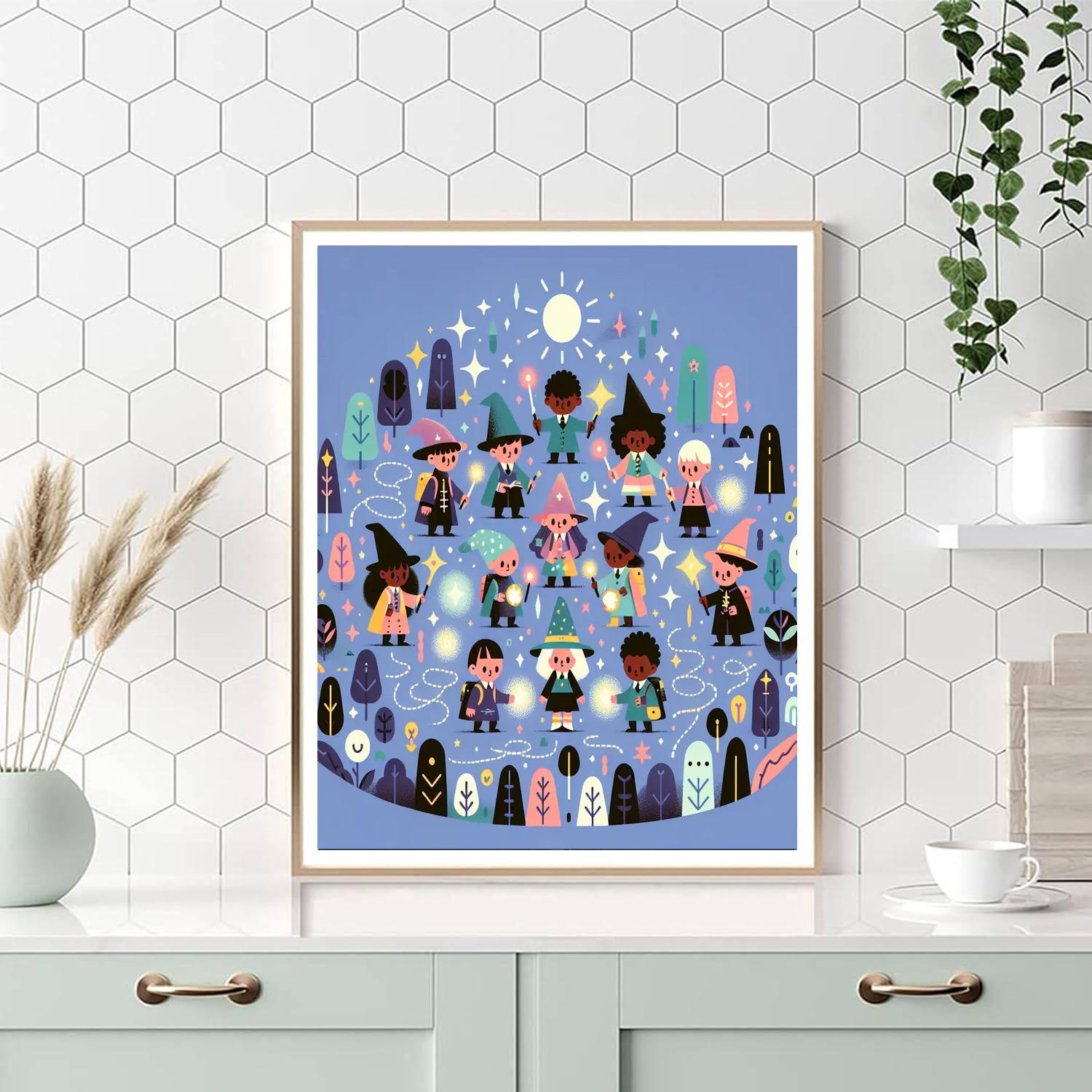 Adventures Of The Mini Wizards Number Painting