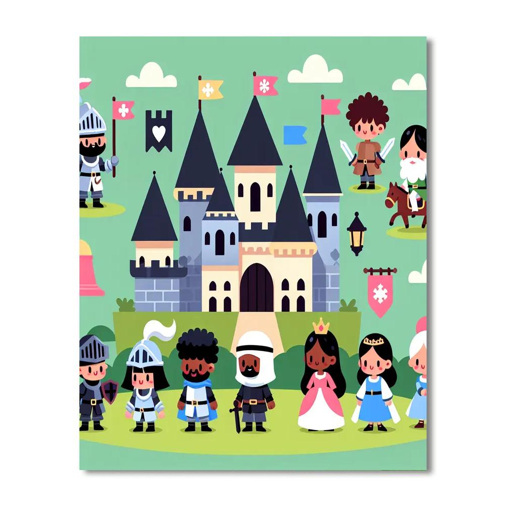 Historic Castle Conquest Number Painting