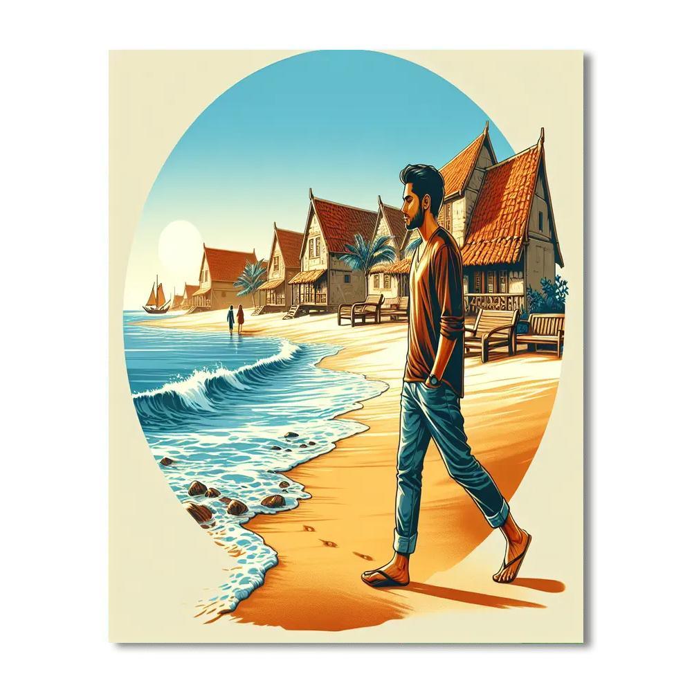 Rustic Seaside Charm Paint By Numbers