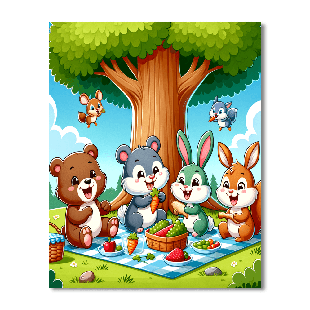 Sunny Day Picnic DIY Paint By Numbers