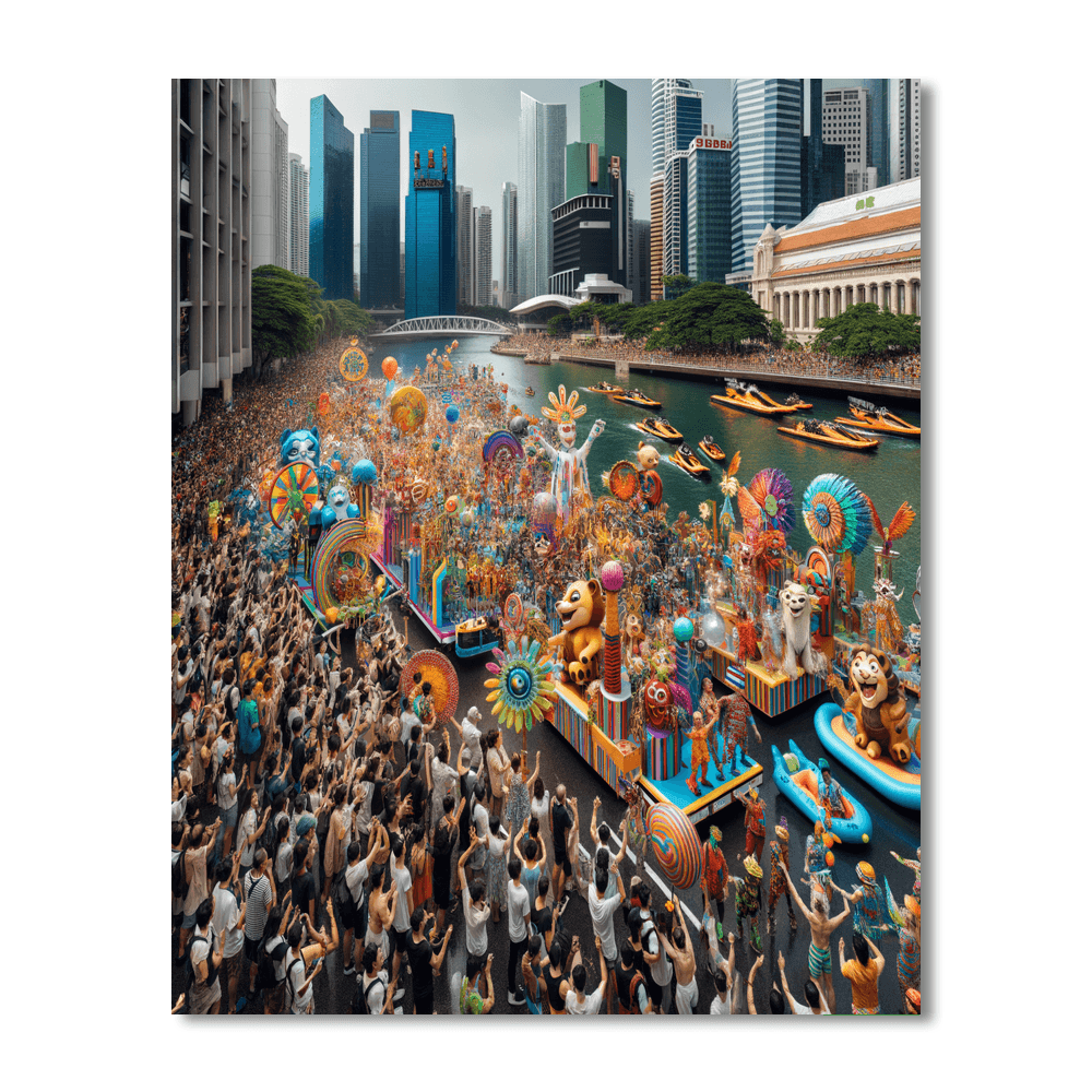 Moomba Festival - Melbourne Painting By Numbers Kit