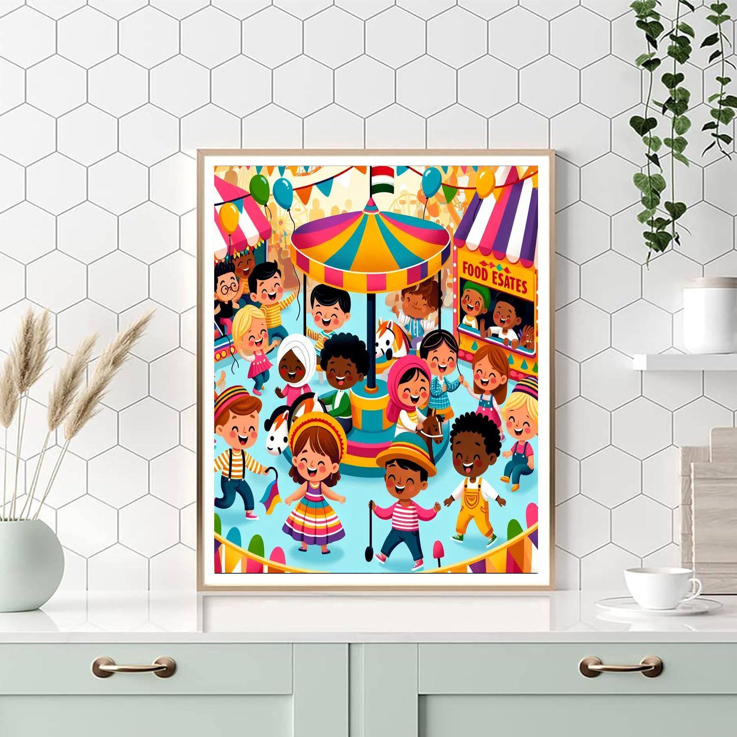 Funky Carnival Adventure Paint By Number