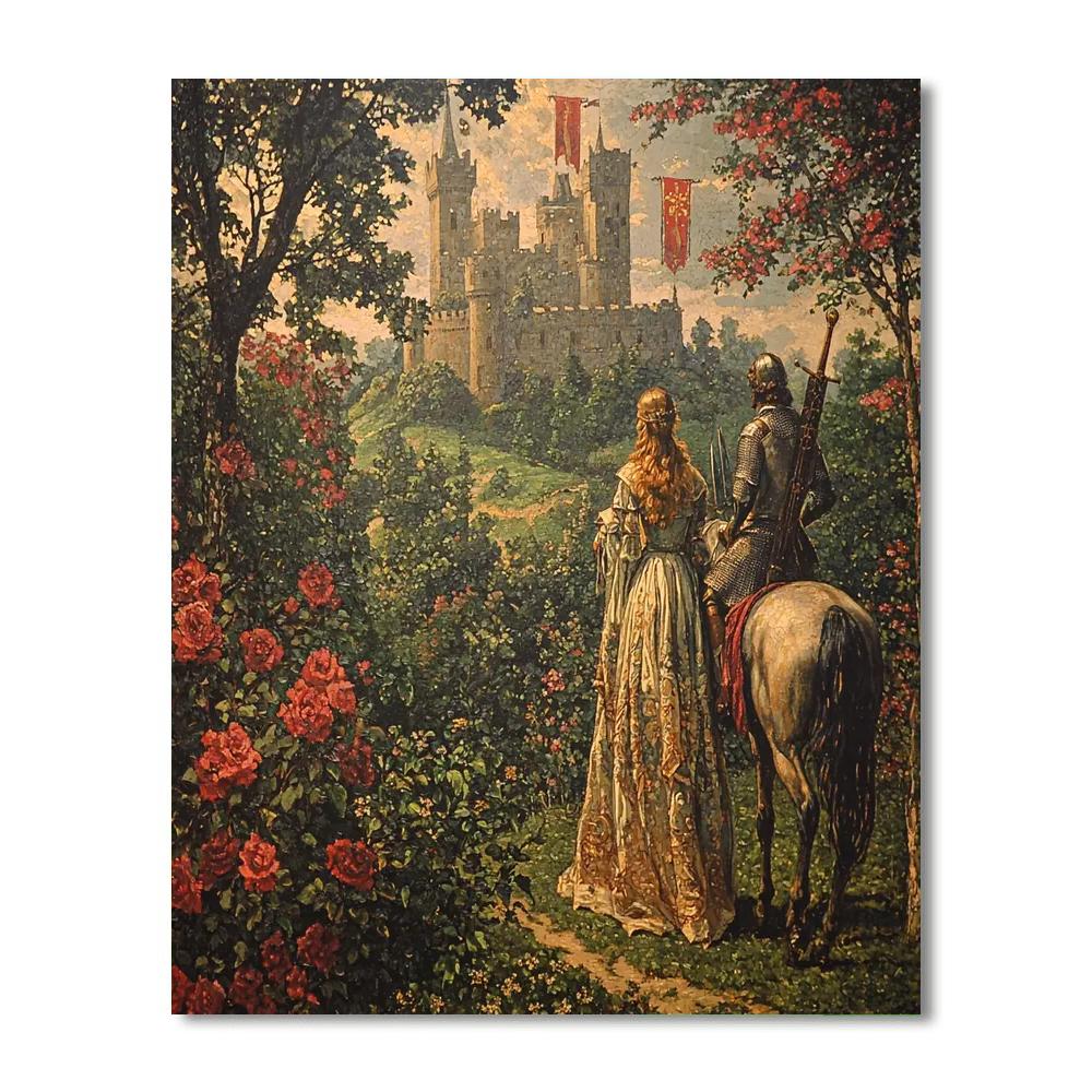 John William Waterhouse Inspired Medieval Mystique  Paint By Numbers