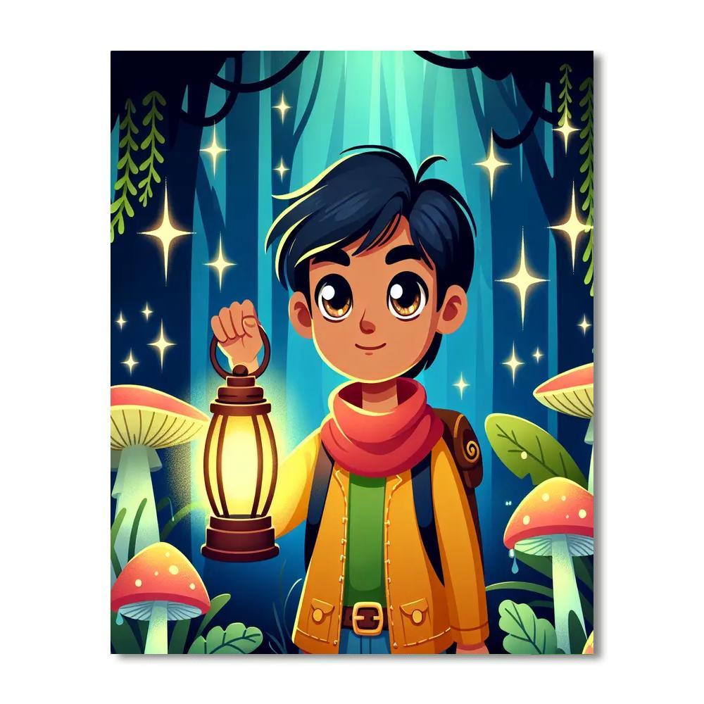 Mystical Woodland Quest Painting Number Kit