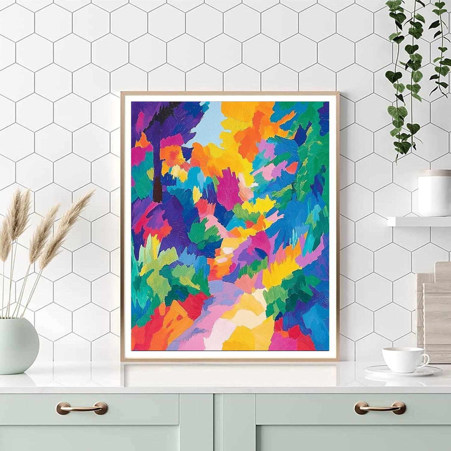 Paul Cézanne Inspired Abstract Rhythm Of Nature  Paint By Color