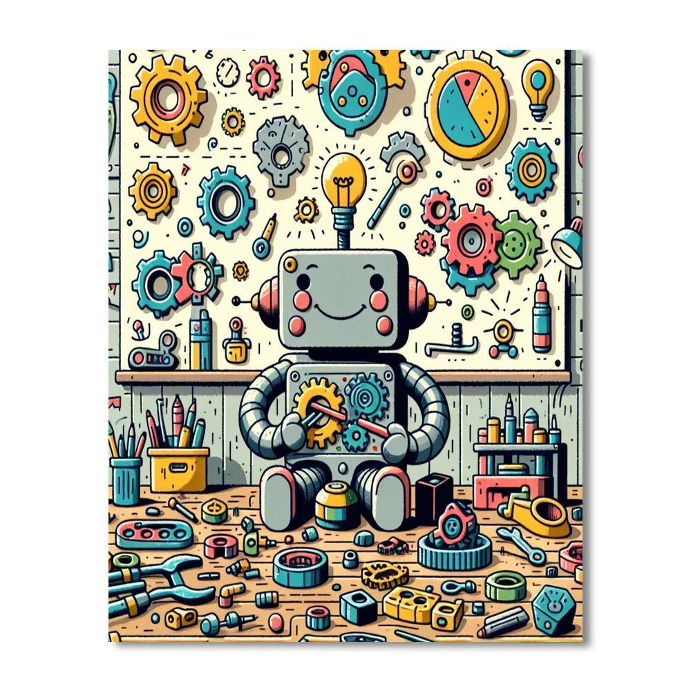 Robot Inventors Workshop DIY Paint By Numbers