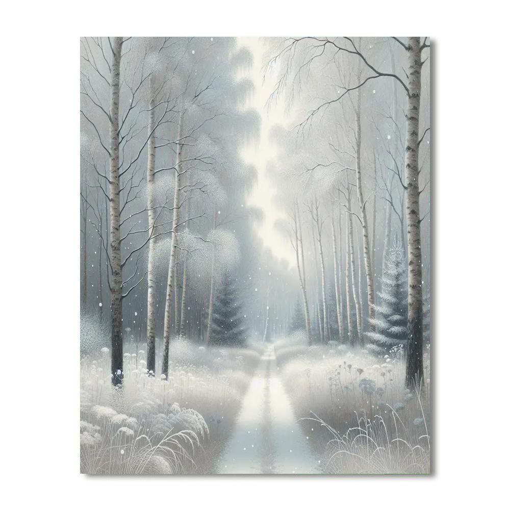 Frosty Woodland Walk Paint By Numbers Kits