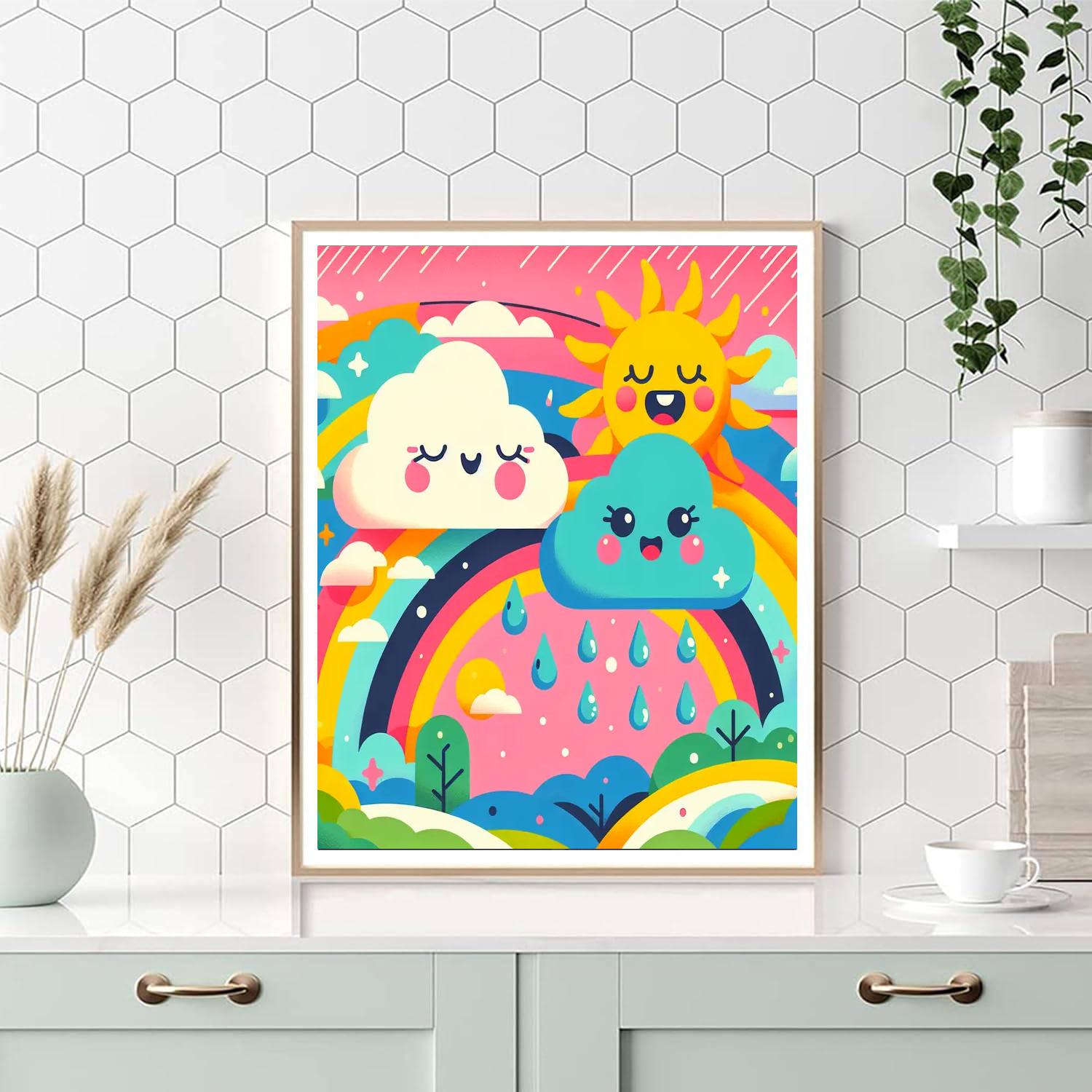 Cheerful Weather Friends Painting By Numbers Kit