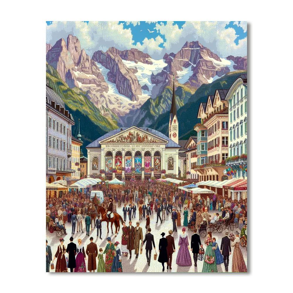 Salzburger Festspiele - Austria Numbered Painting Kits