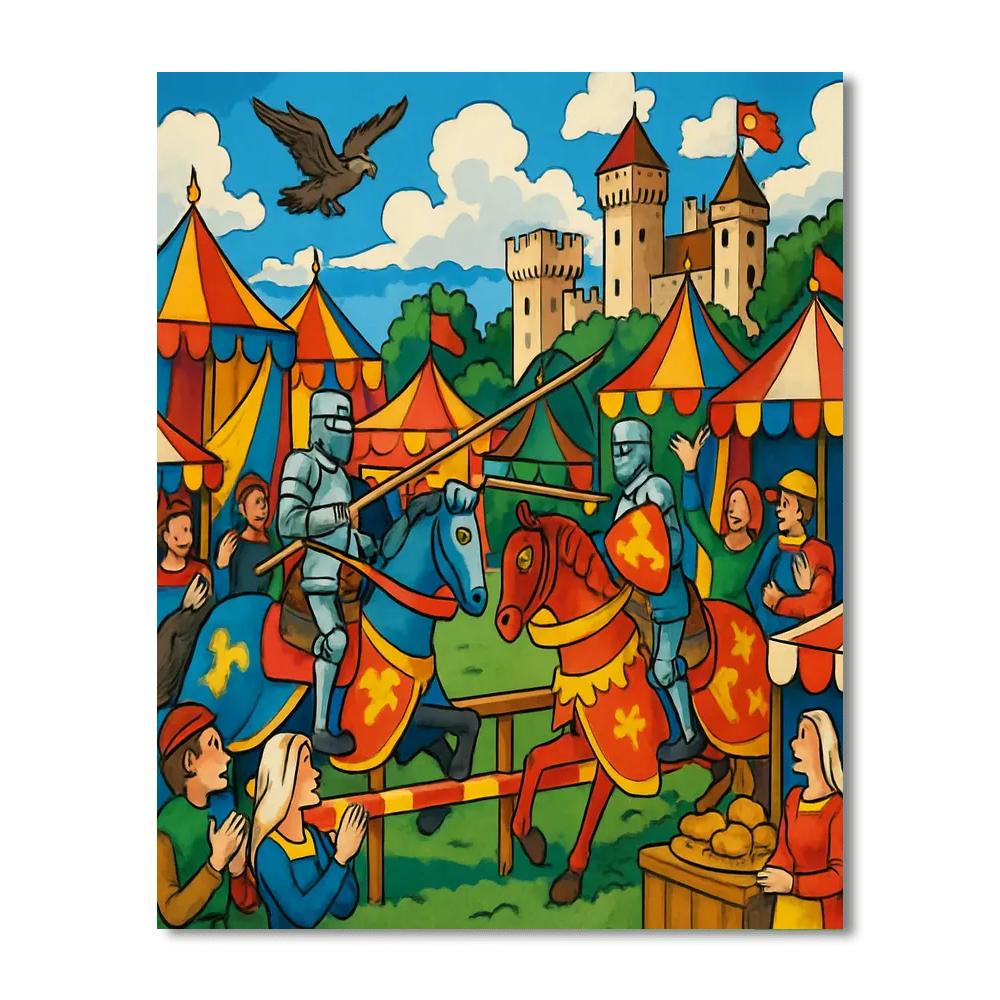 Jousting Festival - England Paint By Number