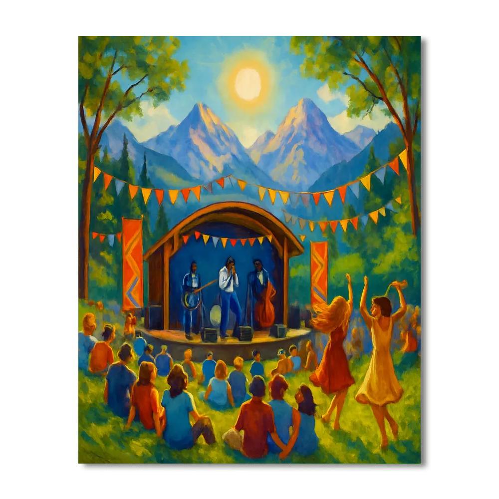 Tremblant International Blues Festival Paint By Numbers Art
