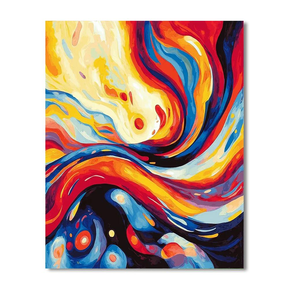 Wassily Kandinsky Inspired Abstract Emotion Waves  Paint By Numbers Kits