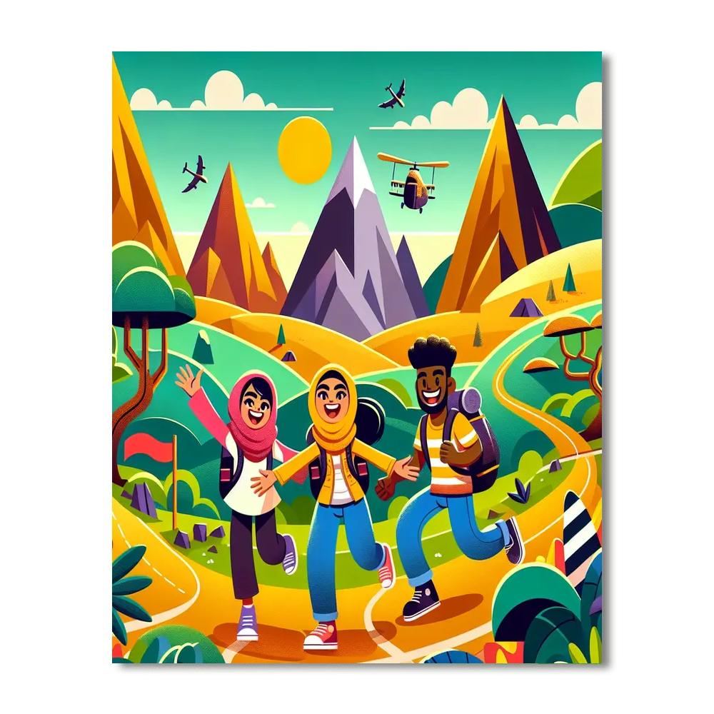 Adventure Awaits Land Paint By Number