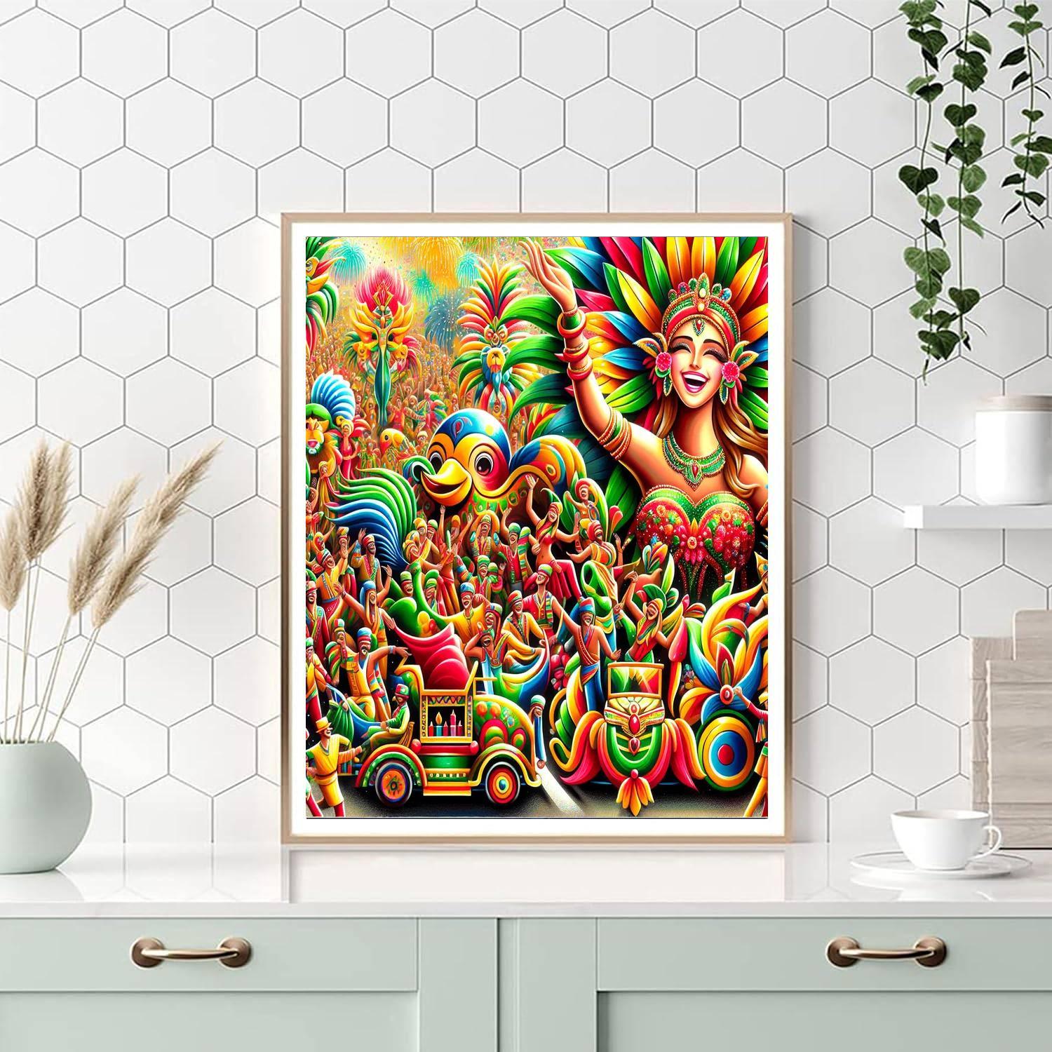 Colorful Festival Parade Paint By Numbers