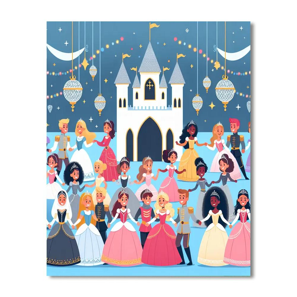 Festive Fairytale Ball Paint By Number
