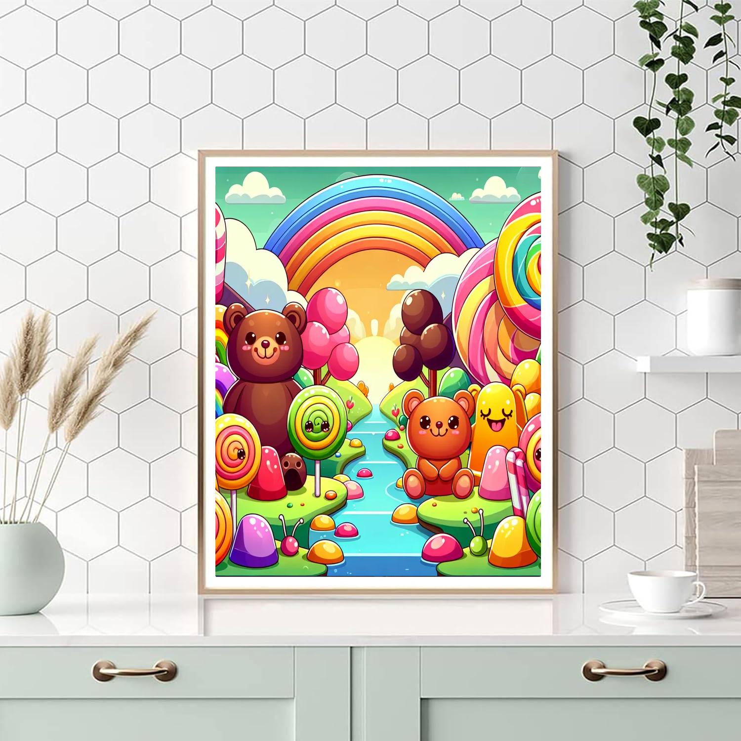 Delightful Candy Kingdom Painting Number Kit