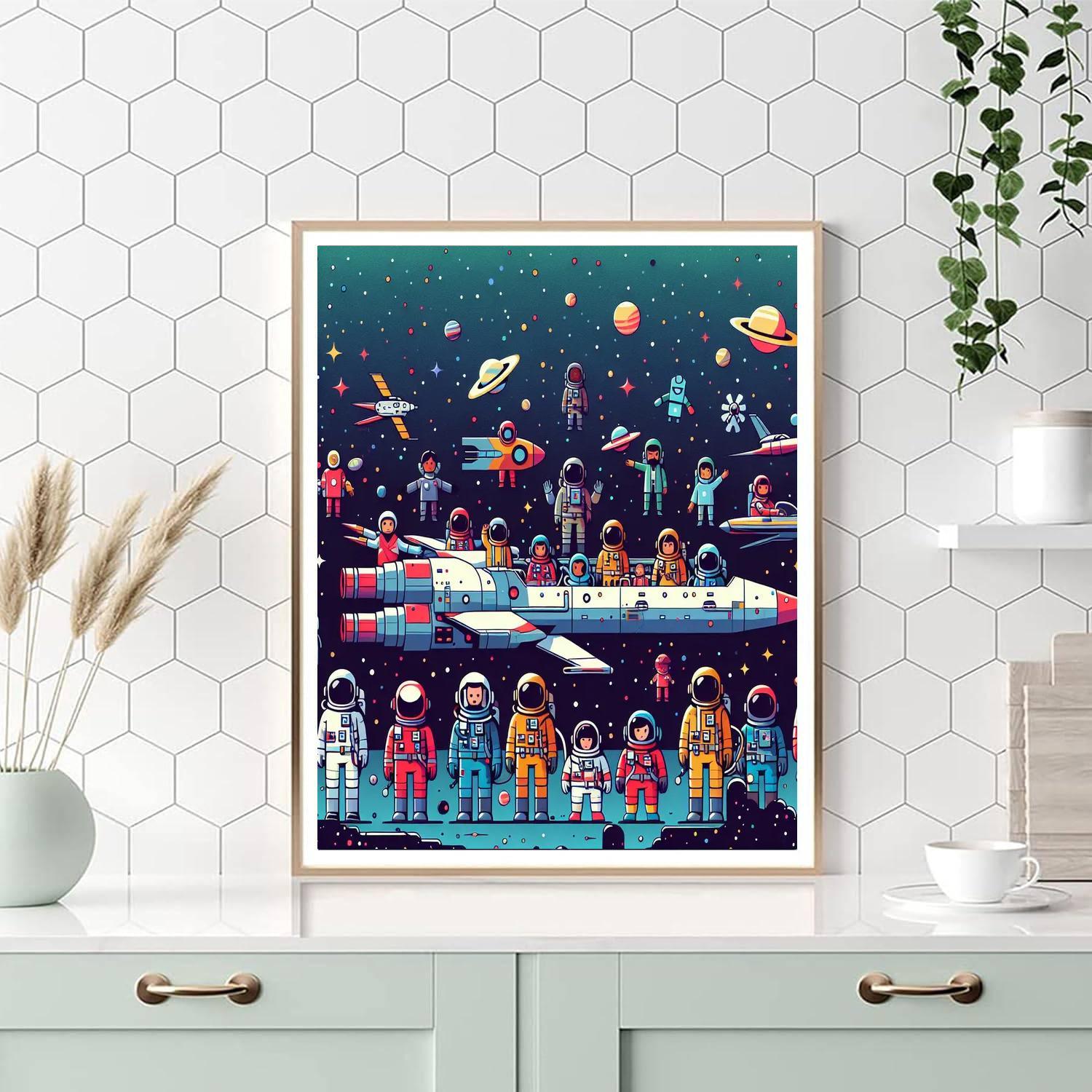 Cosmic Galaxy Quest Painting By Numbers Kit