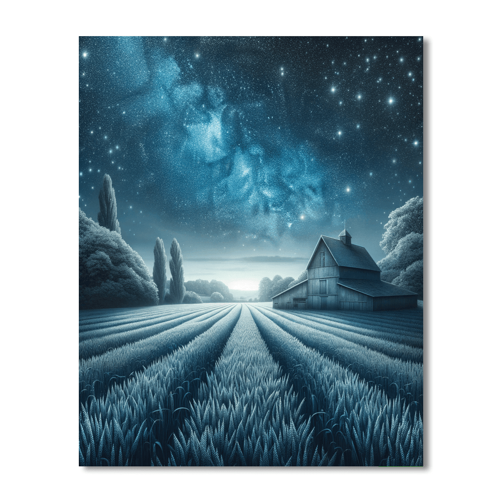 Starry Countryside Painting By Numbers Kit