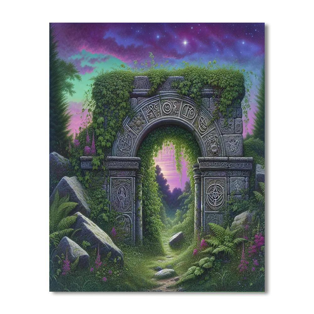 Ancient Mystic Portal DIY Paint By Numbers